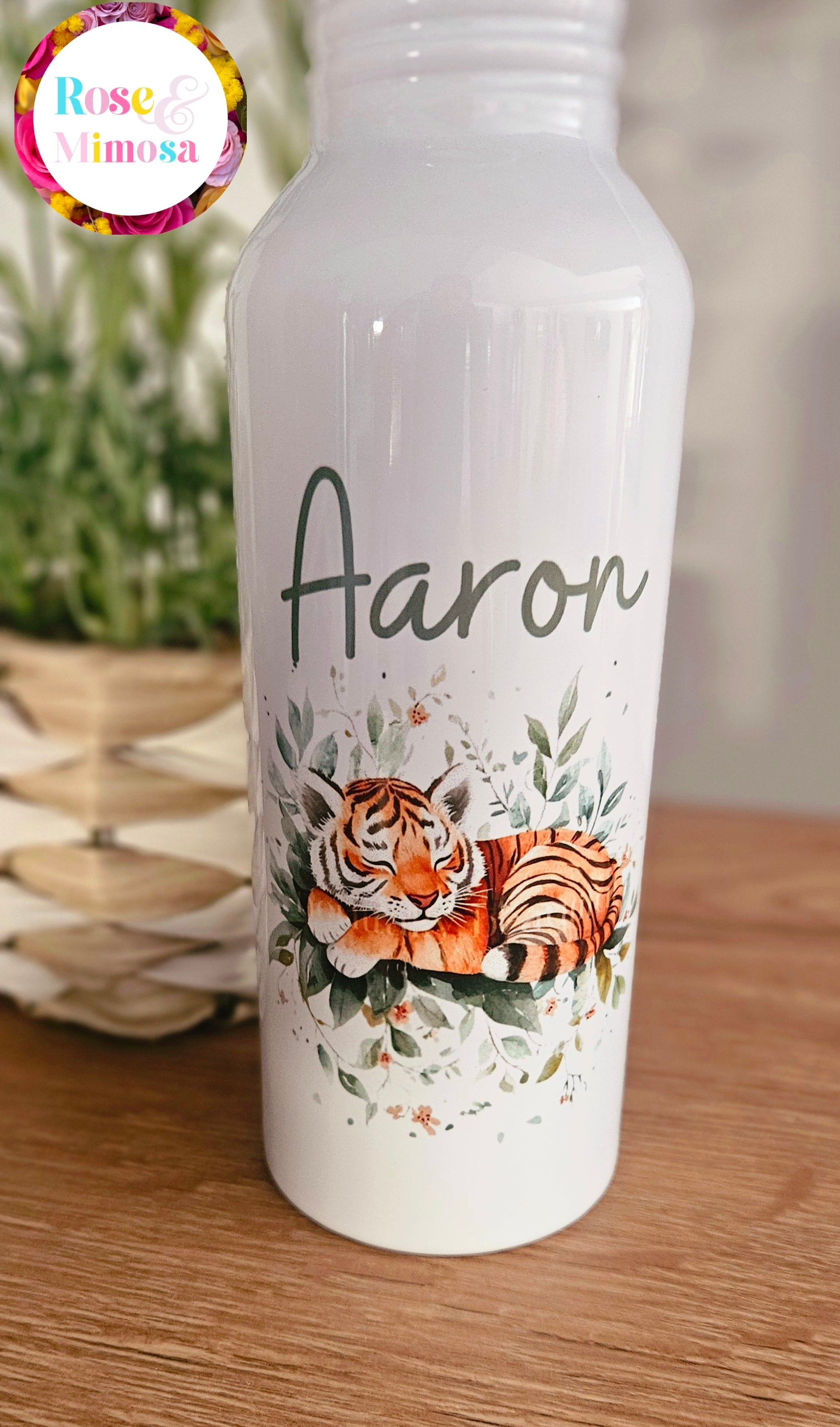 Gourde Personnalisée – Petit Tigre (600 ml) 🐯