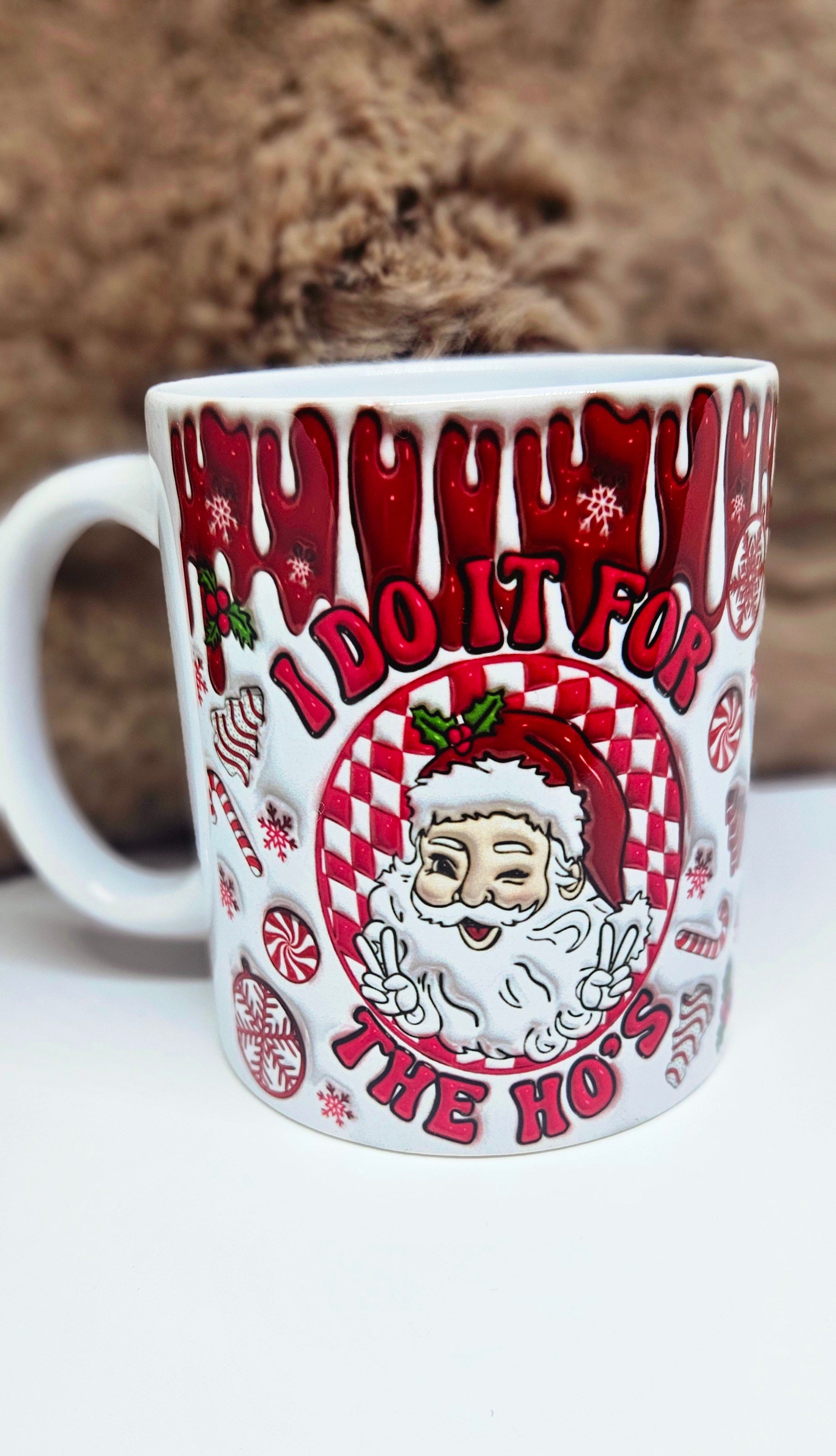 🎅 Mug “I Do It for the Ho’s” (Effet 3D) 🎄