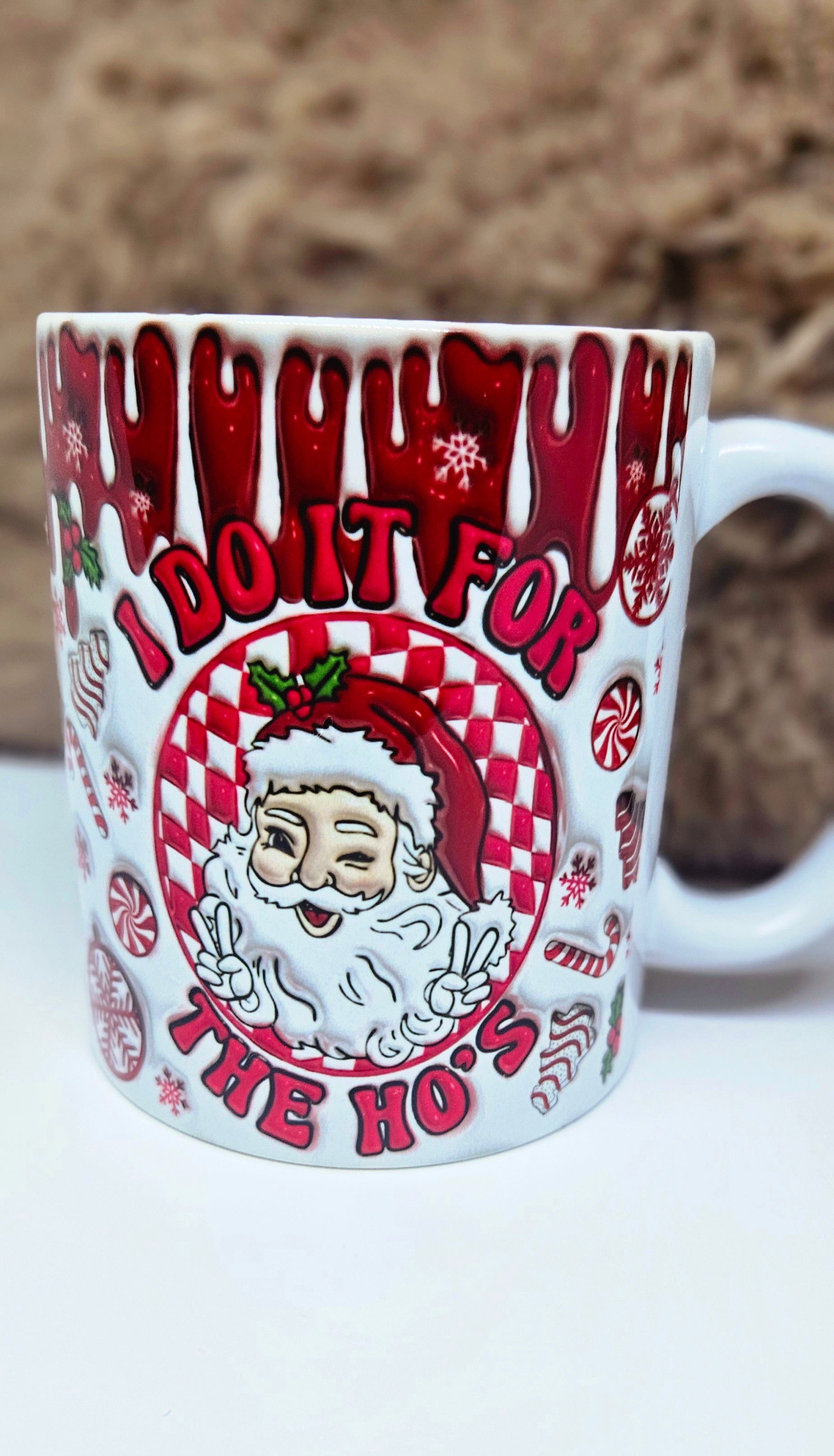 🎅 Mug “I Do It for the Ho’s” (Effet 3D) 🎄