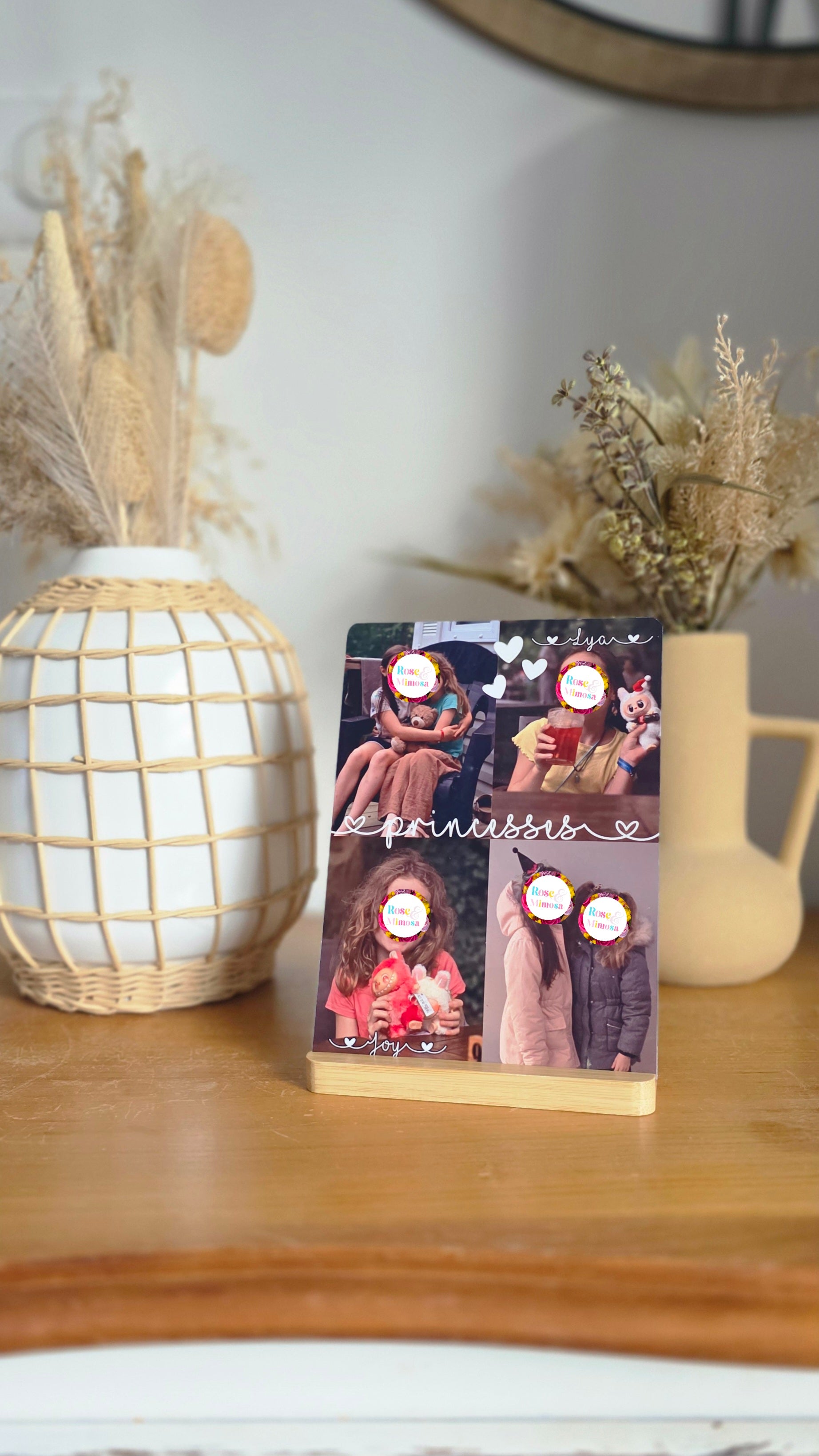 🖼️ Plaque Photo Personnalisée en Métal – 13x18 cm ✨ Photo x4