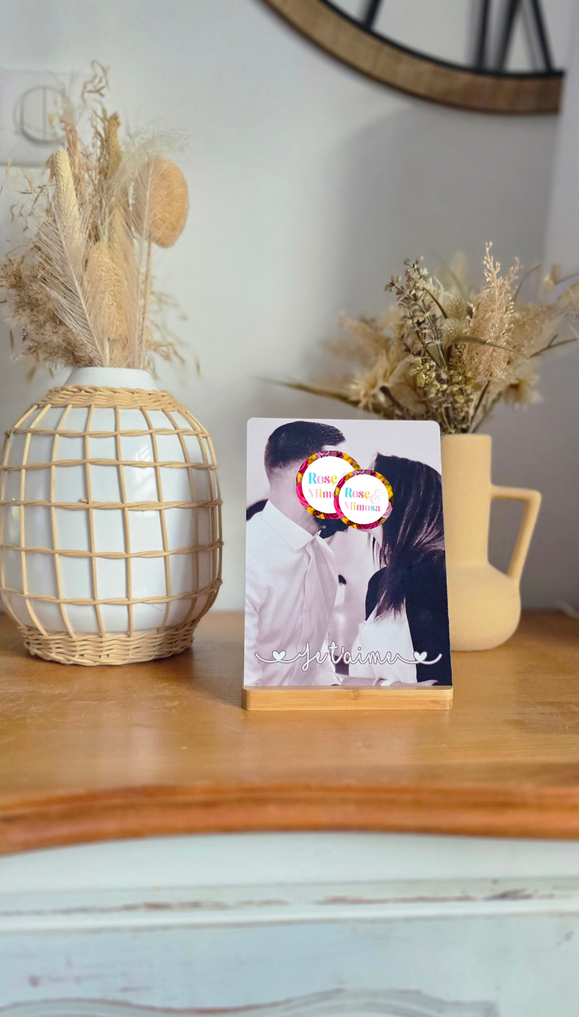 🖼️ Plaque Photo Personnalisée en Métal – 13x18 cm ✨