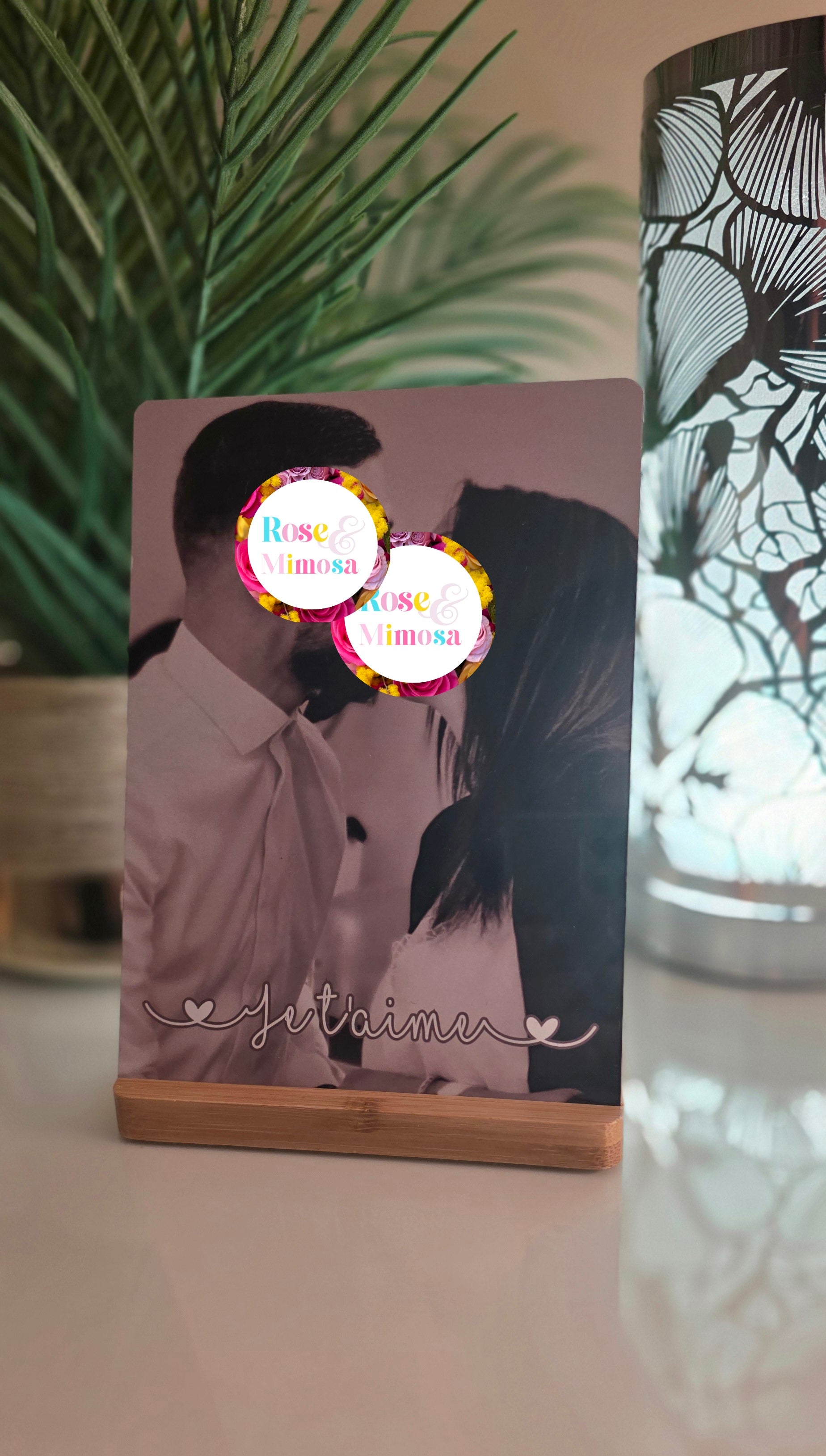 🖼️ Plaque Photo Personnalisée en Métal – 13x18 cm ✨